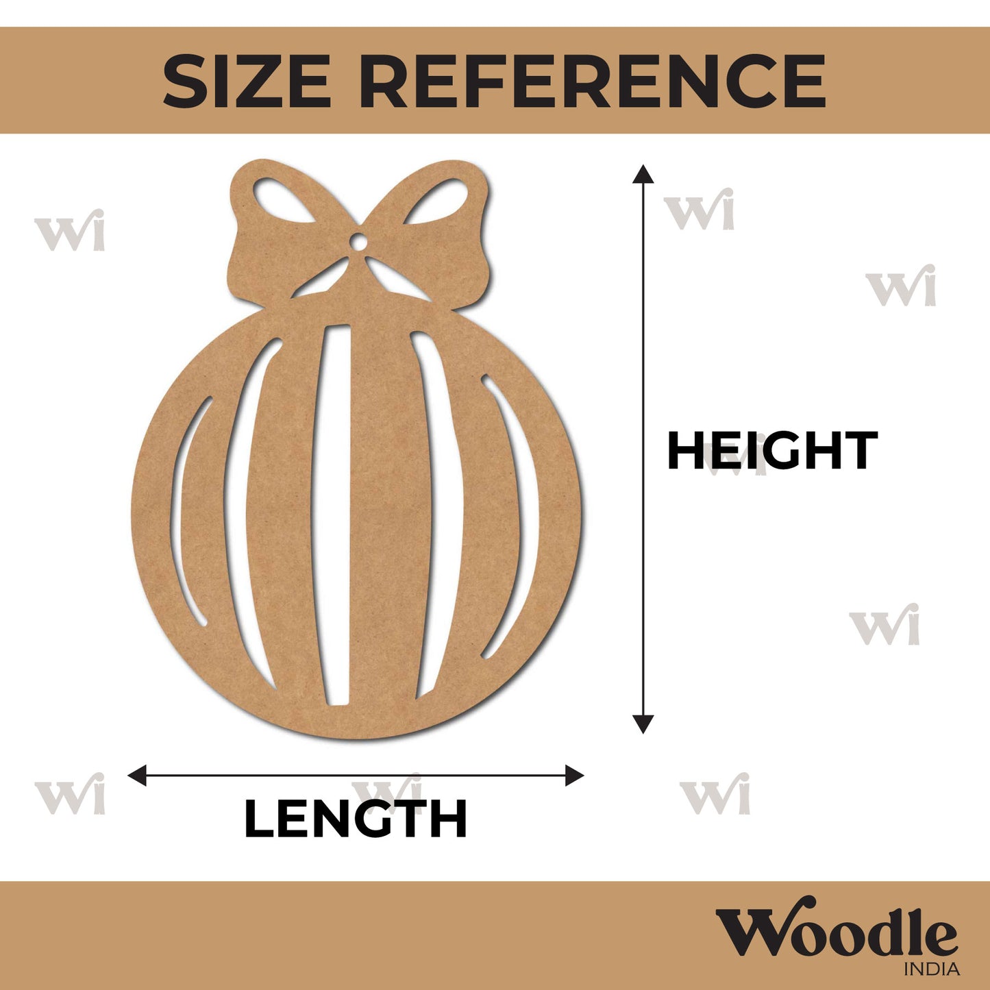 Christmas Ornament Cutout MDF Design 14