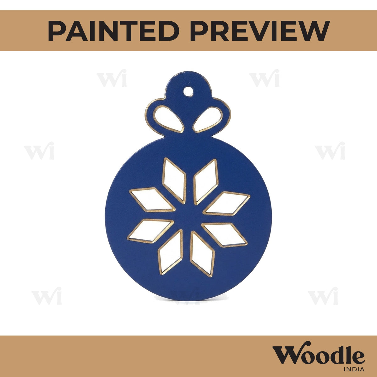 Christmas Ornament Cutout MDF Design 16