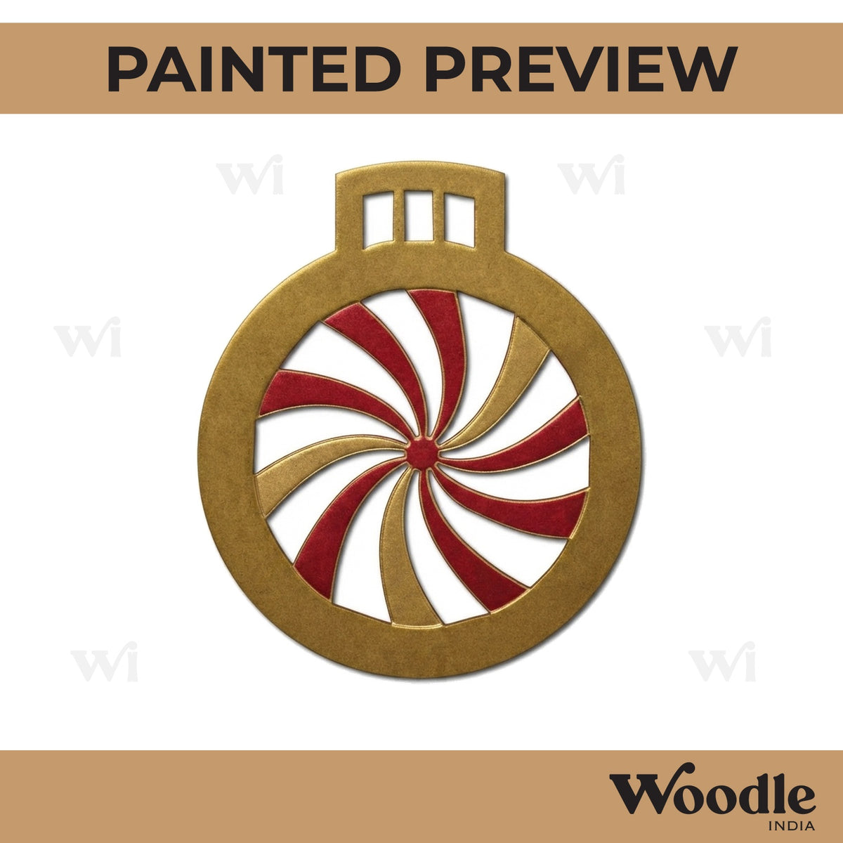 Christmas Ornament Cutout MDF Design 18