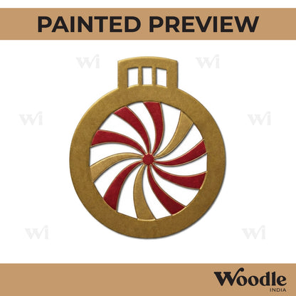 Christmas Ornament Cutout MDF Design 18
