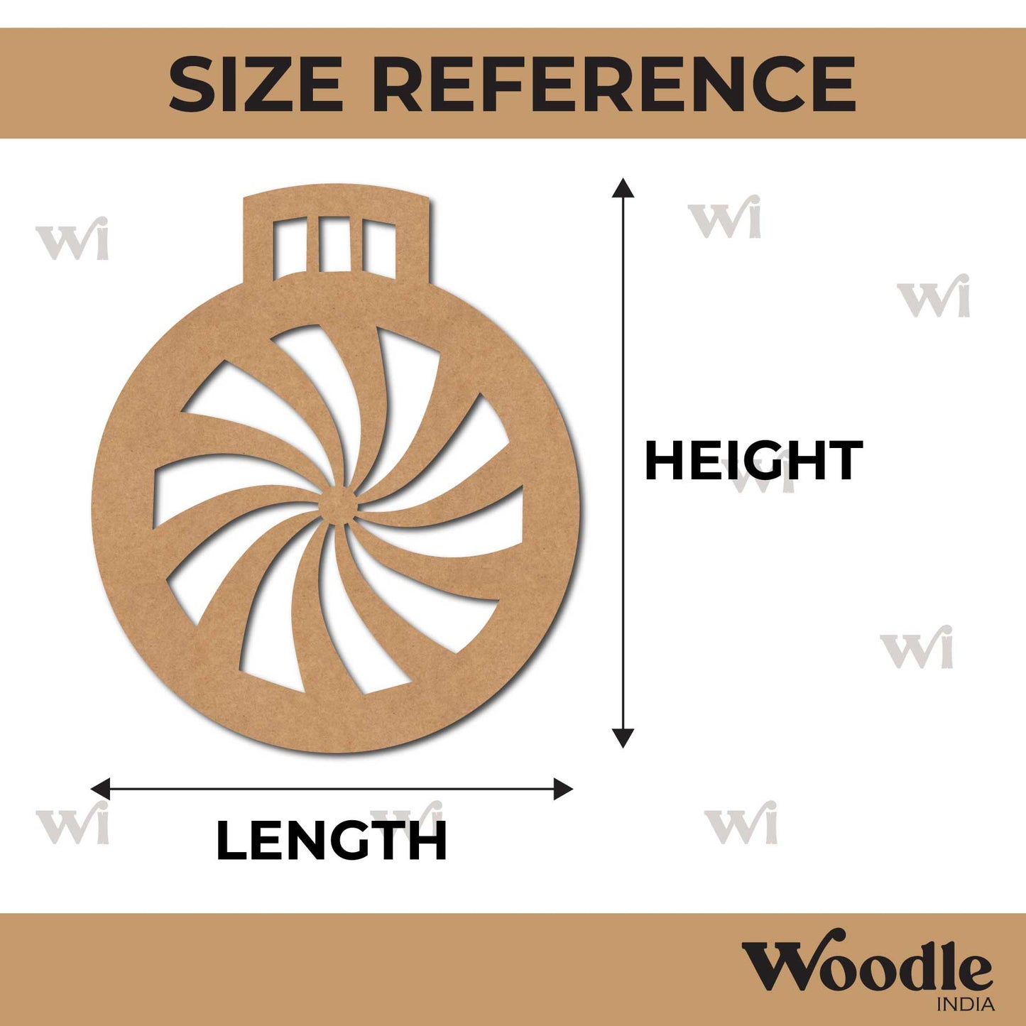 Christmas Ornament Cutout MDF Design 18