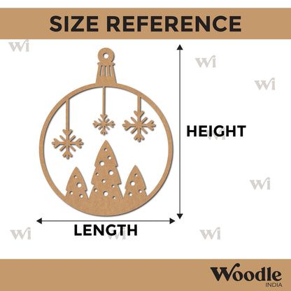 Christmas Ornament Cutout MDF Design 1