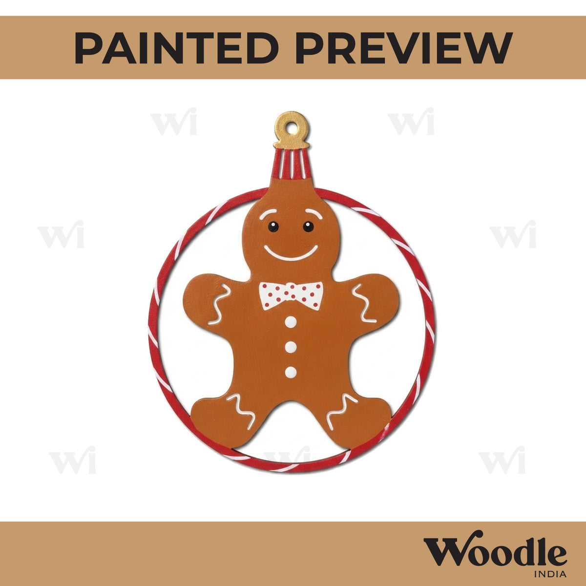 Christmas Ornament Cutout MDF Design 2
