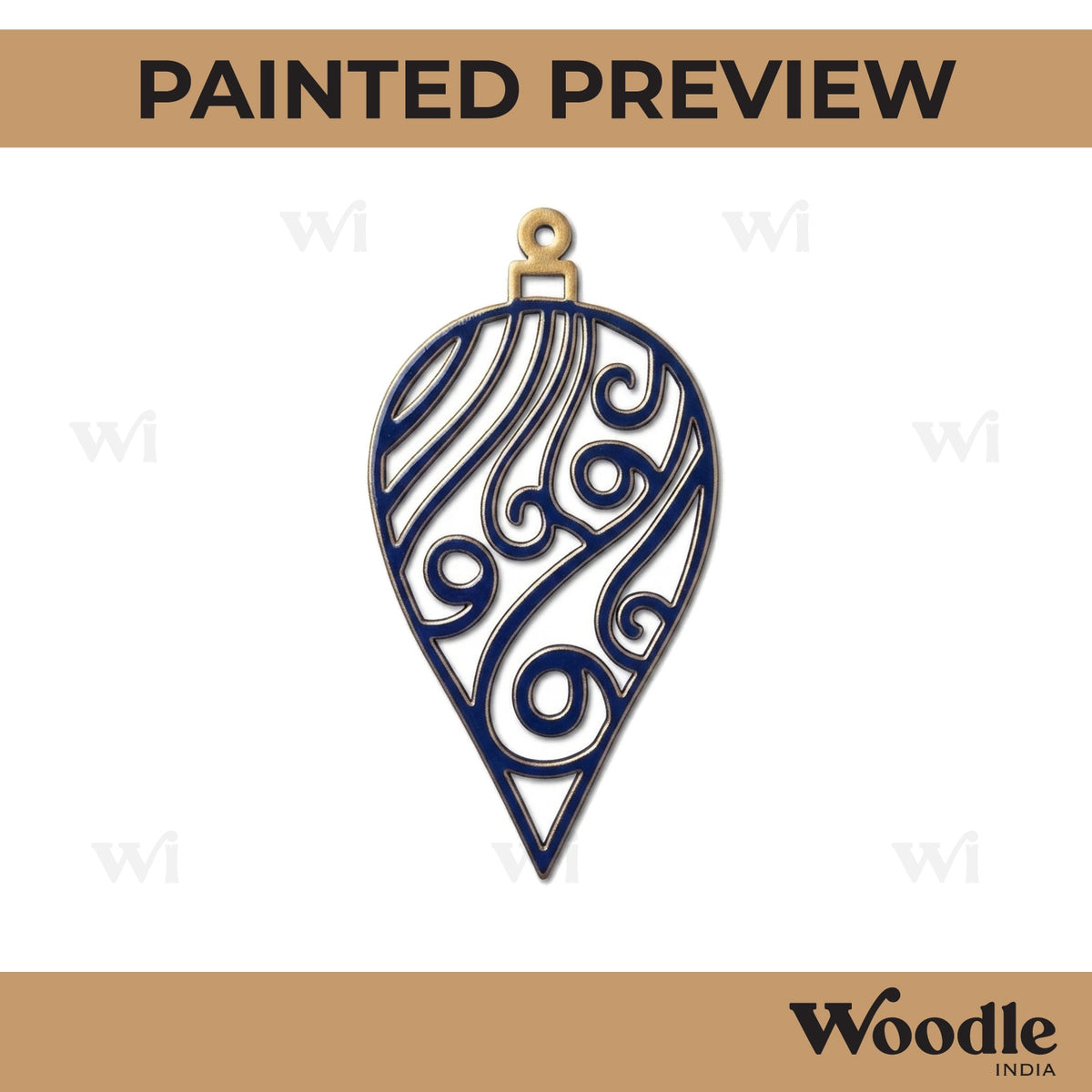 Christmas Ornament Cutout MDF Design 20