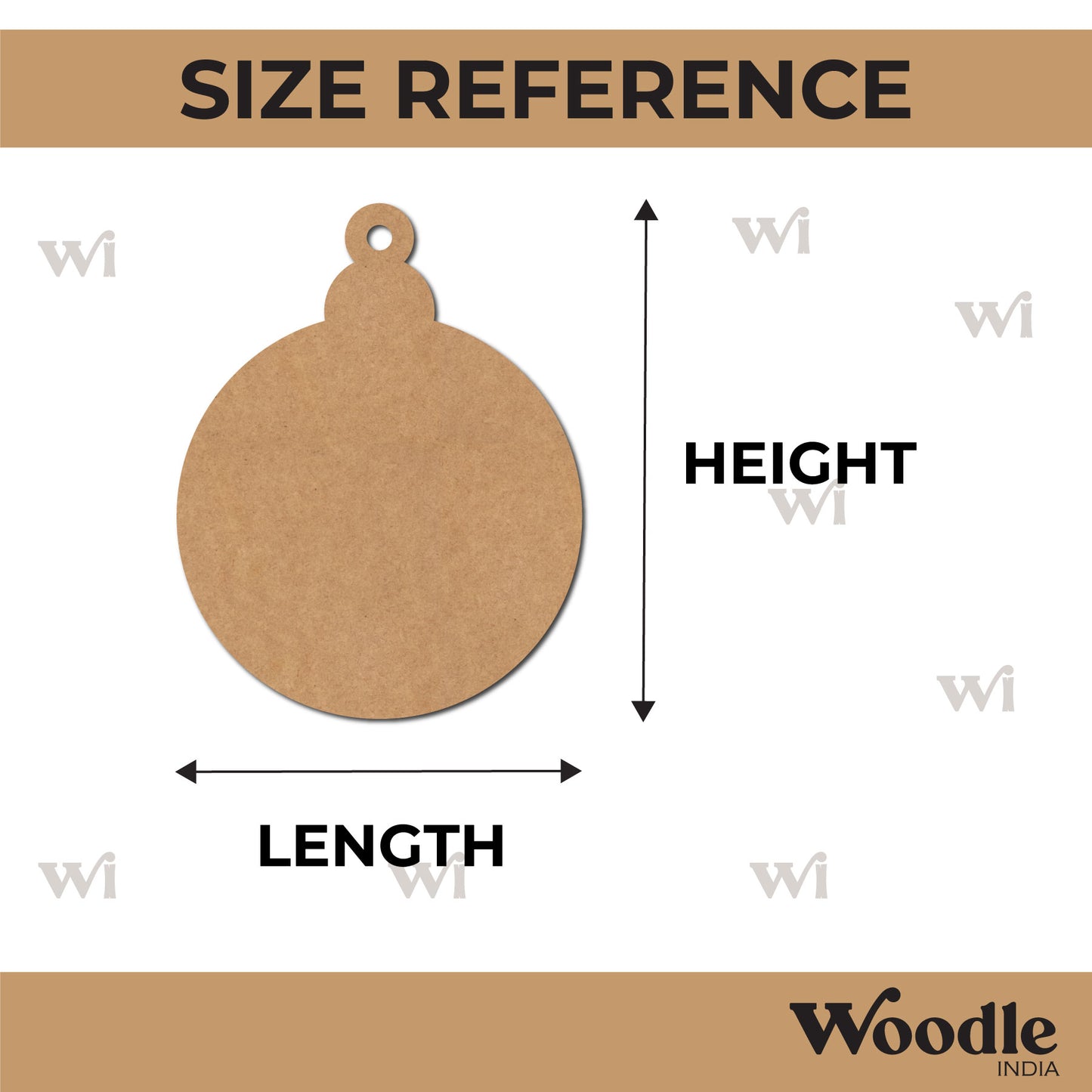 Christmas Ornament Cutout MDF Design 23