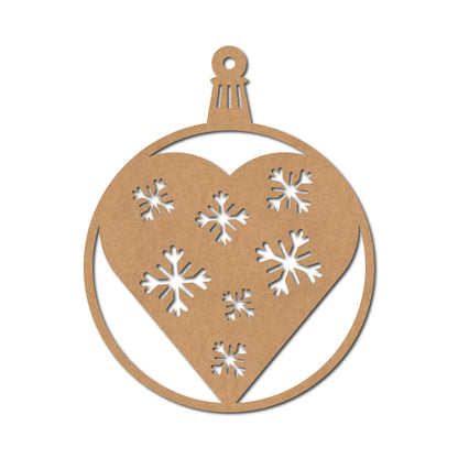 Christmas Ornament Cutout MDF Design 3