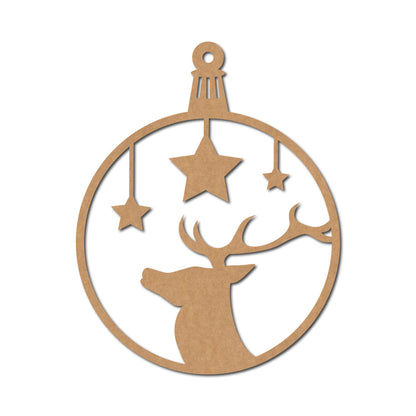 Christmas Ornament Cutout MDF Design 5