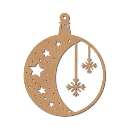 Christmas Ornament Cutout MDF Design 6