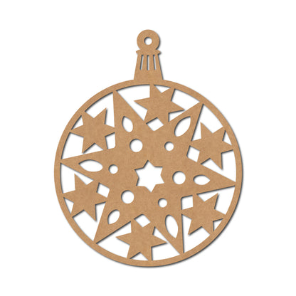 Christmas Ornament Cutout MDF Design 8