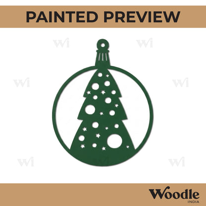 Christmas Ornament Cutout MDF Design 9