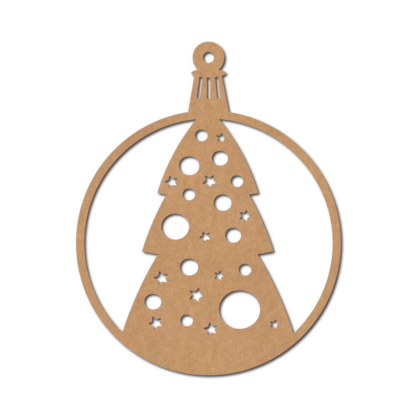 Christmas Ornament Cutout MDF Design 9