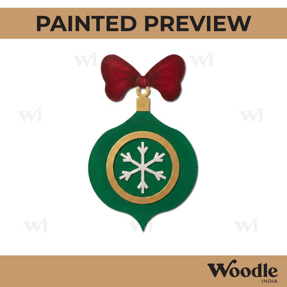 Christmas Ornament Pre Marked MDF Design 5