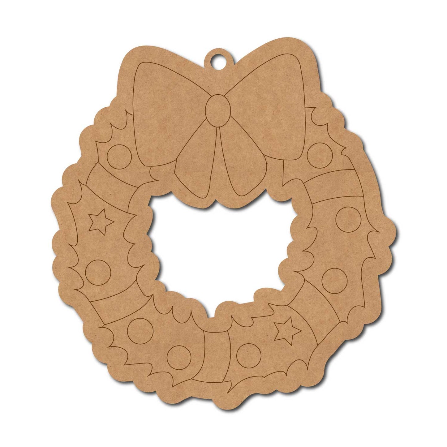 Christmas Ornament Pre Marked MDF Design 6