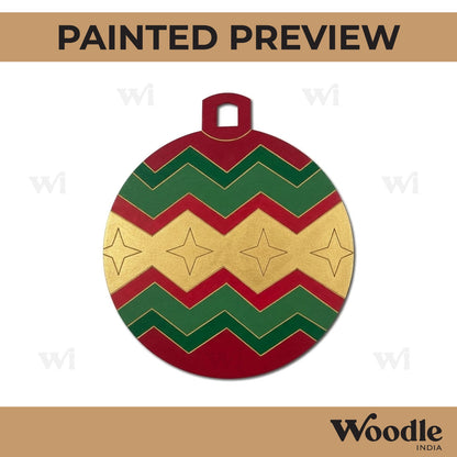 Christmas Ornament Pre Marked MDF Design 7