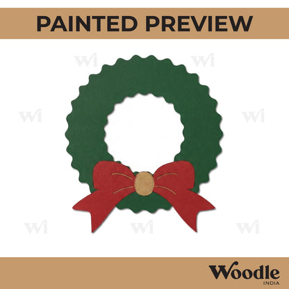 Christmas Ornament Ribbon Pre Marked MDF Design 1