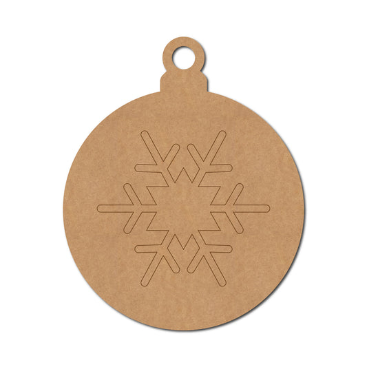 Christmas Ornament Snowflake Pre Marked MDF Design 2