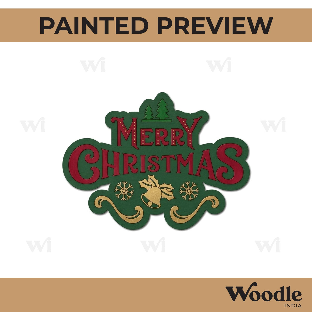 Christmas Pre Marked Base MDF Design 1