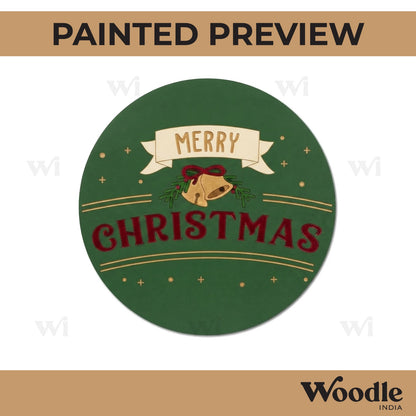Christmas Pre Marked Round MDF Design 2