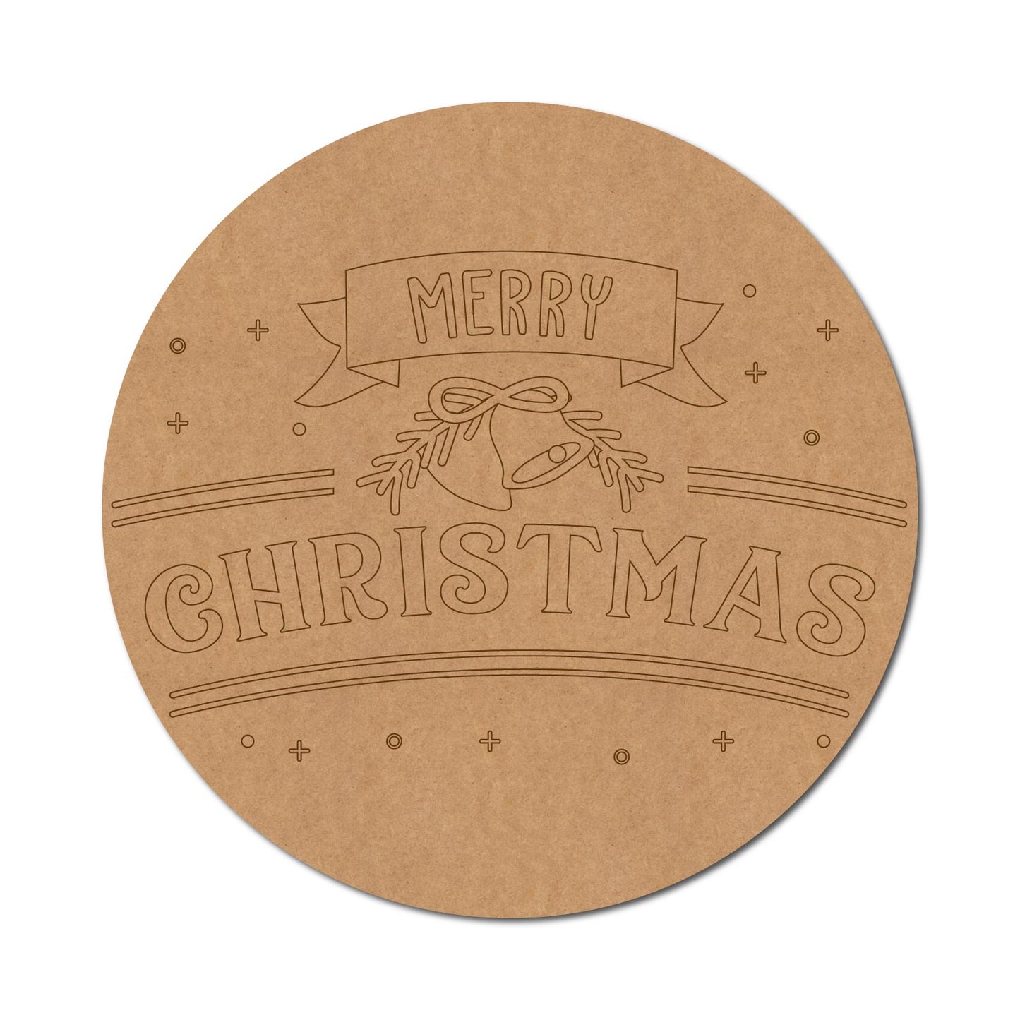 Christmas Pre Marked Round MDF Design 2