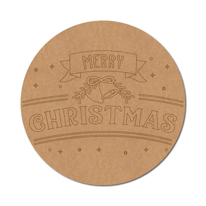 Christmas Pre Marked Round MDF Design 2