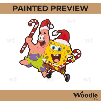 Christmas Spongebob Pre Marked MDF Design 1