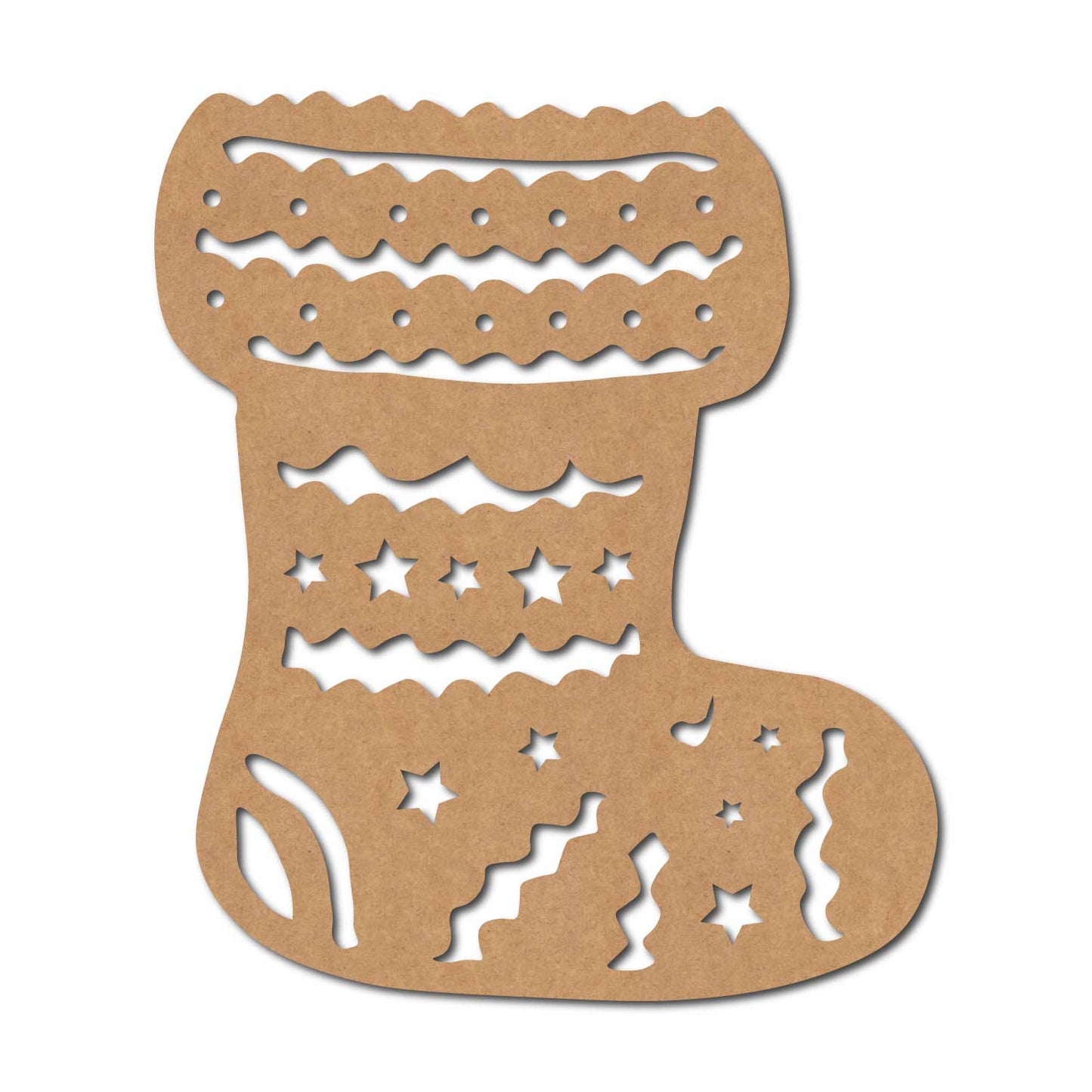 Christmas Stockings Cutout MDF Design 2