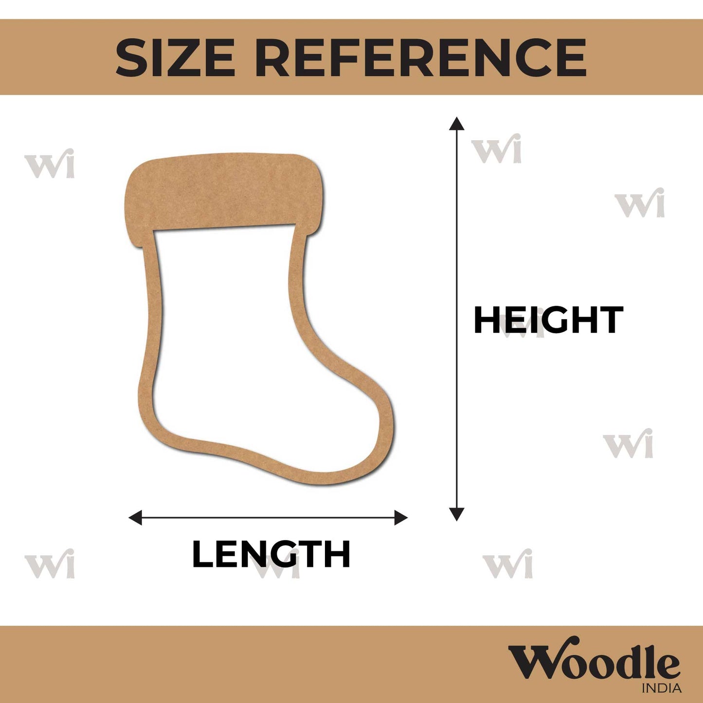 Christmas Stockings Cutout MDF Design 4