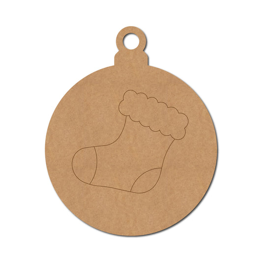 Christmas Stockings Ornament Pre Marked MDF Design 1