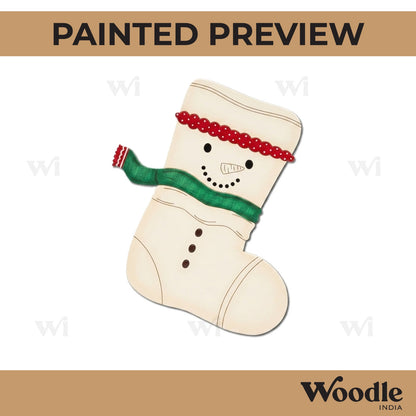 Christmas Stockings Pre Marked MDF Design 2