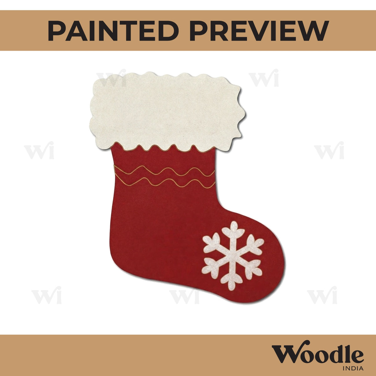 Christmas Stockings Pre Marked MDF Design 5