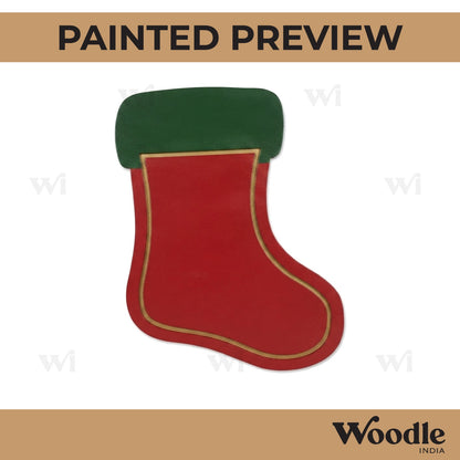 Christmas Stockings Two Layered Base MDF Design 1