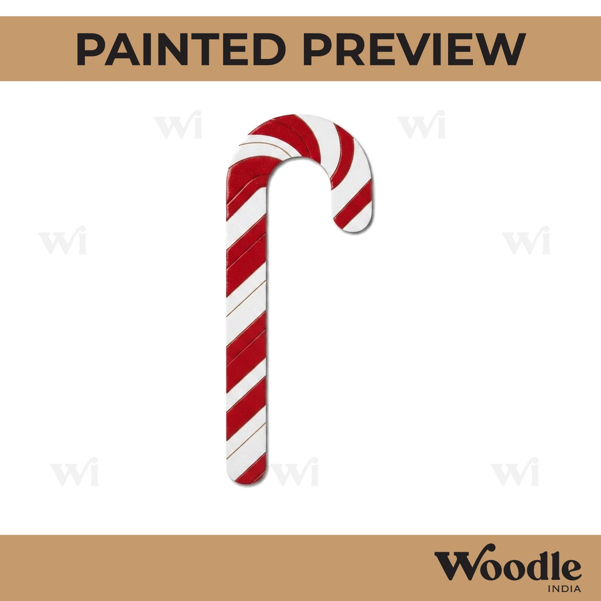 Christmas Straw Pre Marked MDF Design 1