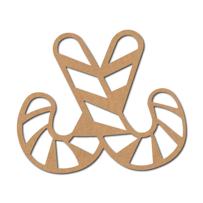 Christmas Straws Cutout MDF Design 1