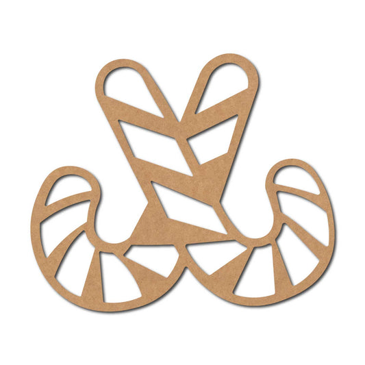 Christmas Straws Cutout MDF Design 1