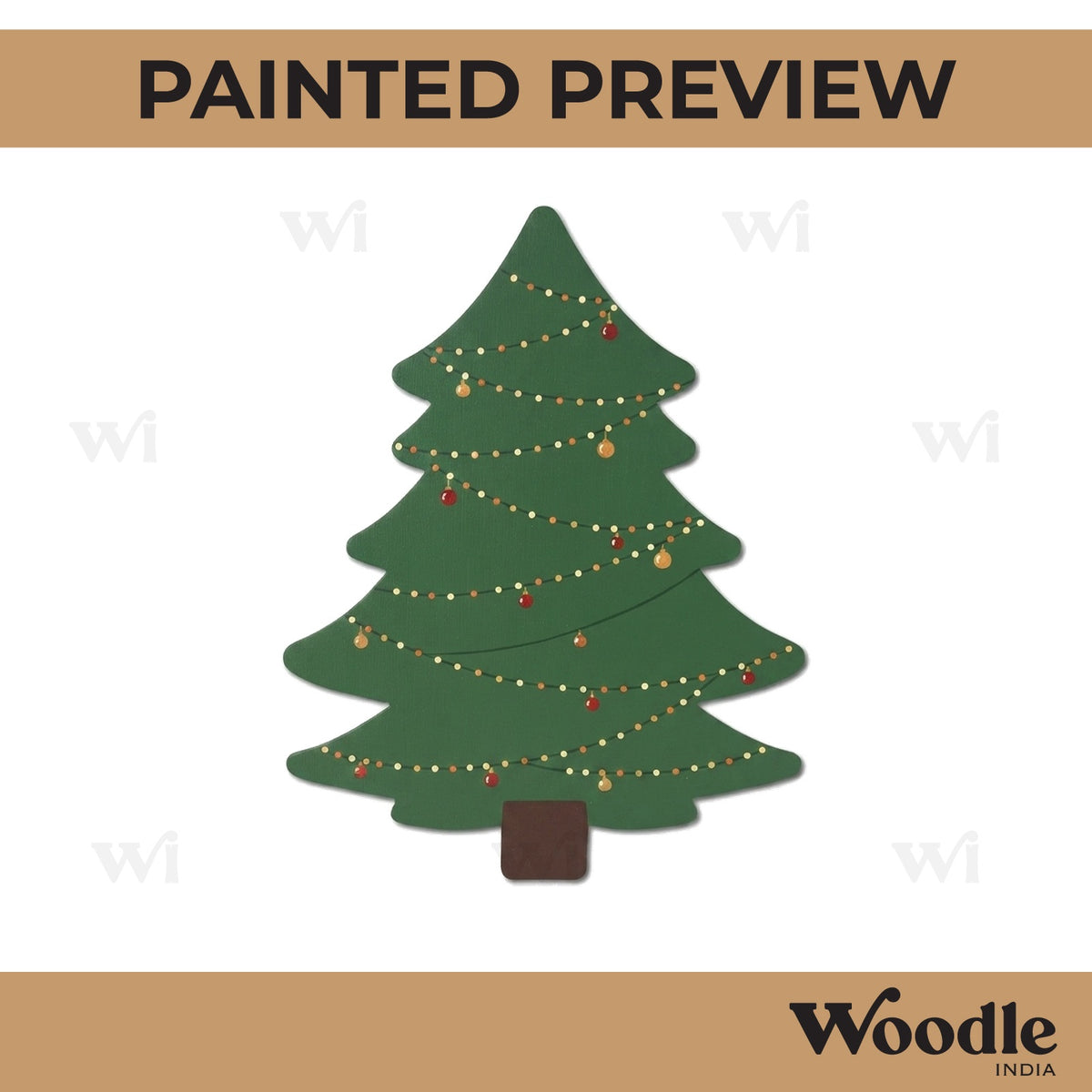 Christmas Tree Cutout MDF Design 1