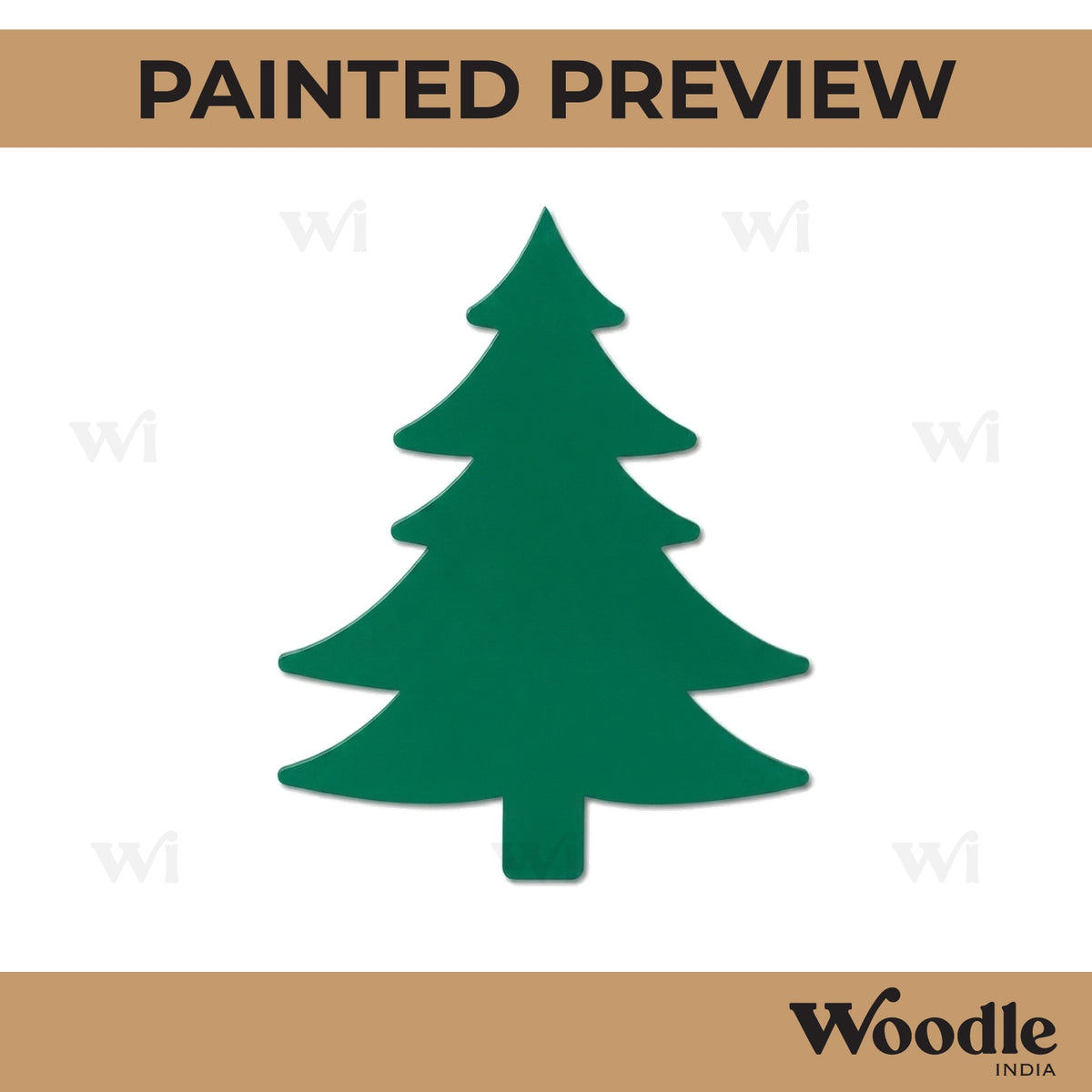 Christmas Tree Cutout MDF Design 3