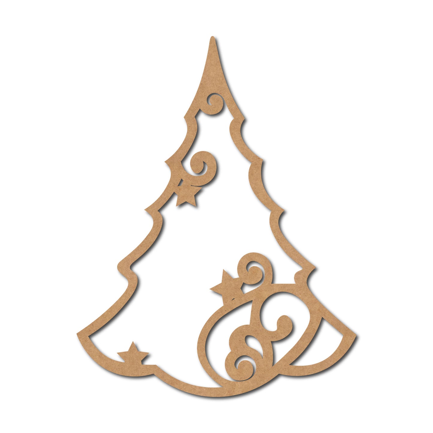 Christmas Tree Cutout MDF Design 4