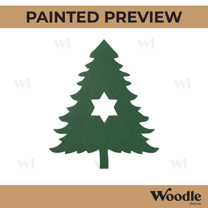 Christmas Tree Cutout MDF Design 5