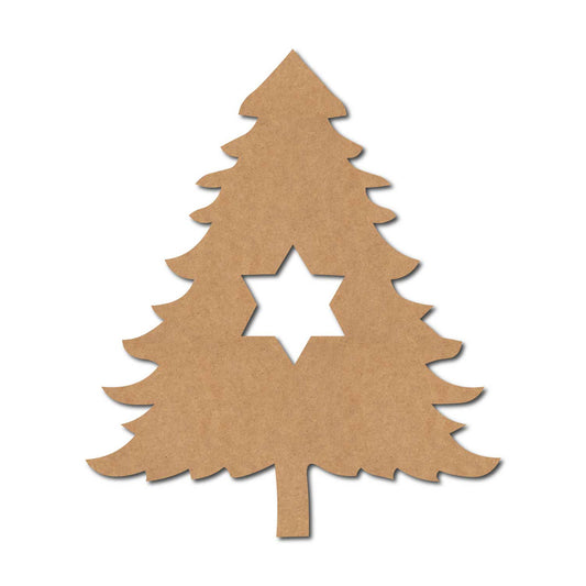 Christmas Tree Cutout MDF Design 5