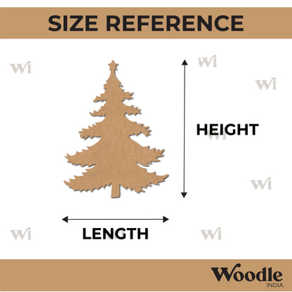 Christmas Tree Cutout MDF Design 7