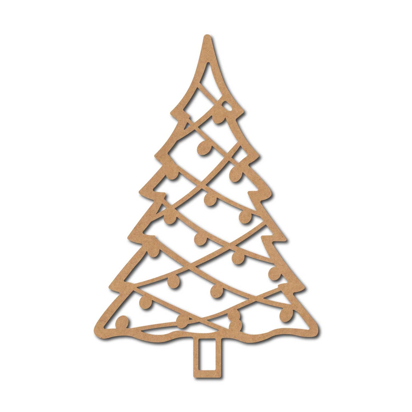 Christmas Tree Cutout MDF Design 8