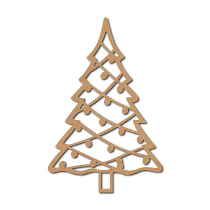 Christmas Tree Cutout MDF Design 8
