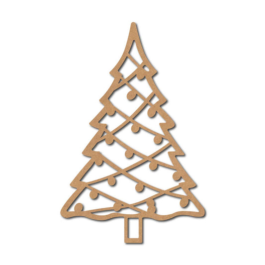 Christmas Tree Cutout MDF Design 8