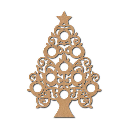 Christmas Tree Cutout MDF Design 9