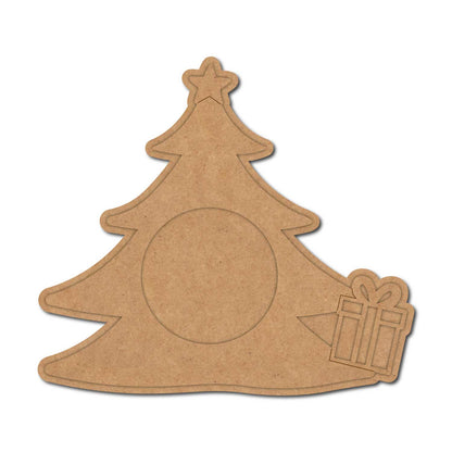 Christmas Tree Diya Tealight Holder Pre Marked MDF Design 2