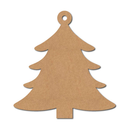 Christmas Tree Ornament Cutout MDF Design 2