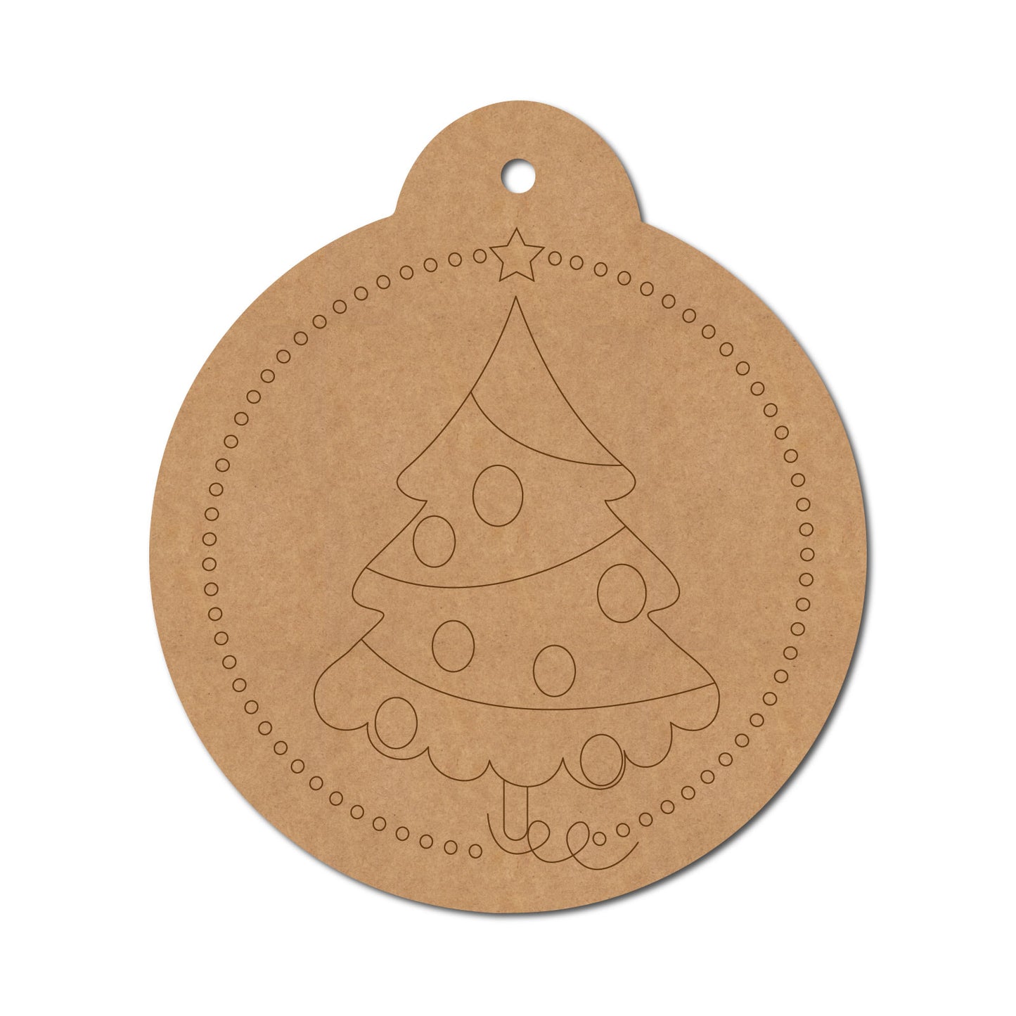 Christmas Tree Pre Marked Base MDF Design 1