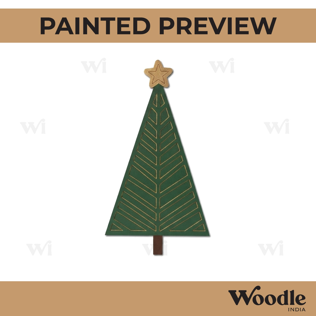 Christmas Tree Pre Marked MDF Design 2