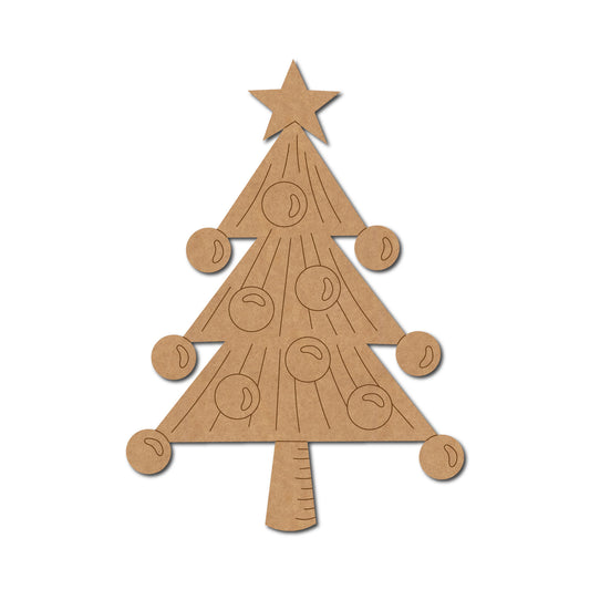 Christmas Tree Pre Marked MDF Design 3