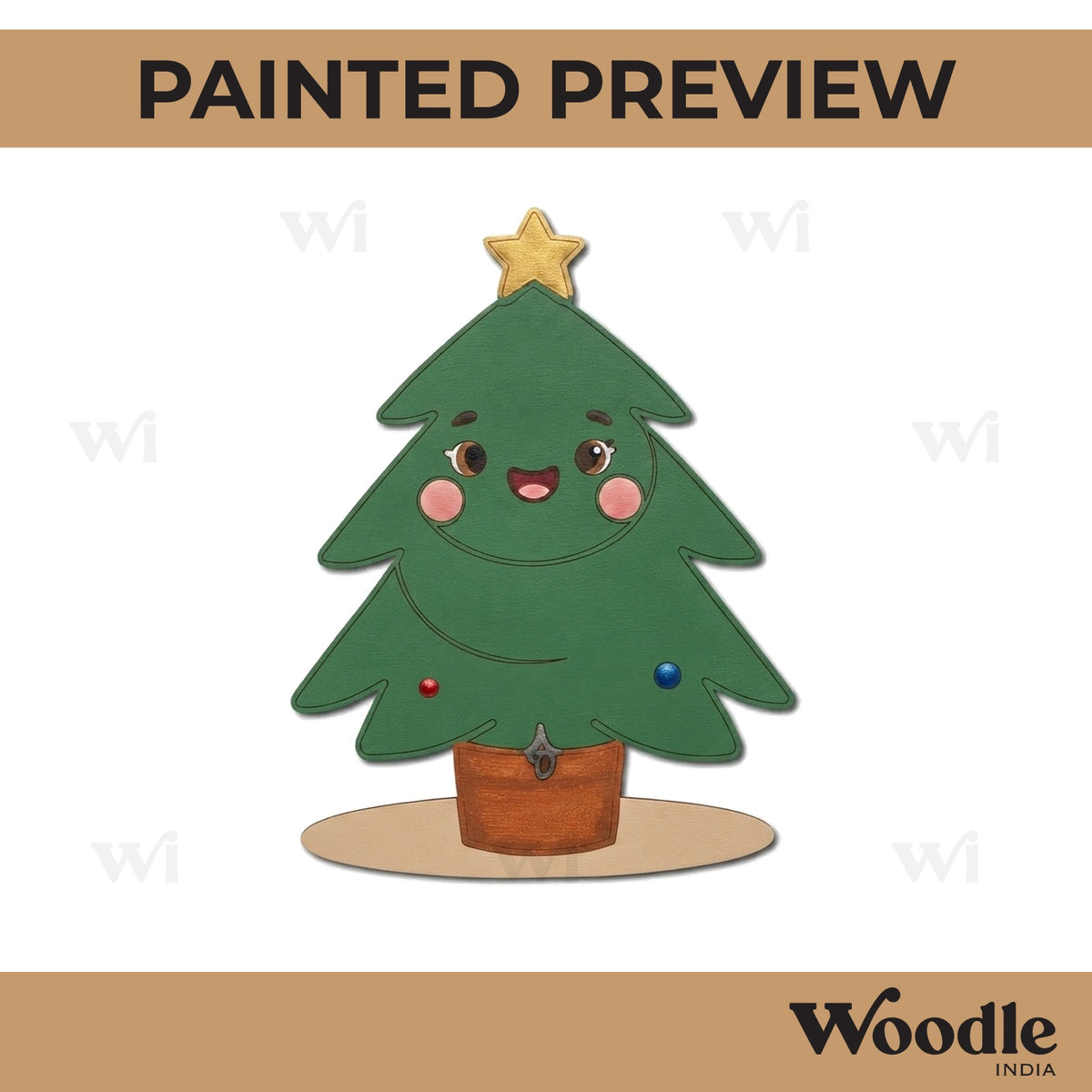 Christmas Tree Pre Marked MDF Design 5